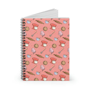 Cute Kawaii Print Baking Bakers Spiral Notebook - Ruled Line