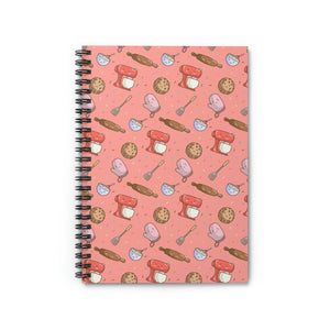 Cute Kawaii Print Baking Bakers Spiral Notebook - Ruled Line