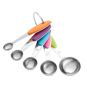 10 Piece Measuring Cups and Spoons Set Stainless Steel